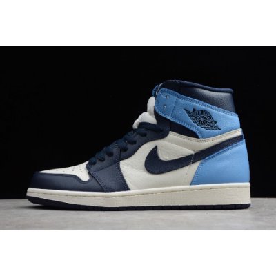 Nike Erkek Air Jordan 1 Retro High Og Obsidian / Obsidian Basketbol Ayakkabısı Türkiye - LXL3SD6G